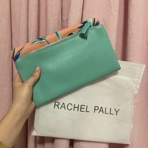 Pink & Green Leather Rachel Pally Clutch/ Pouch